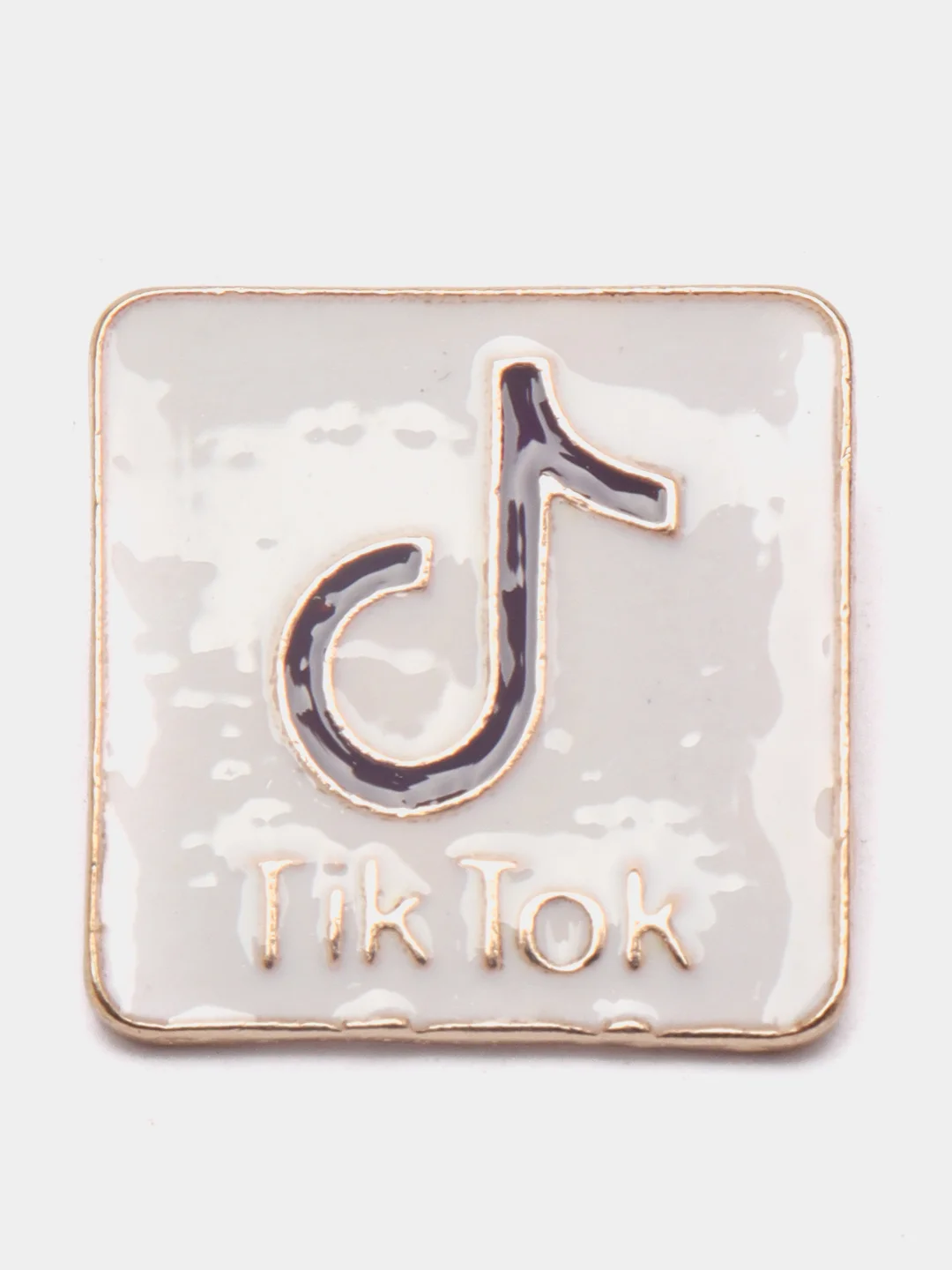 Фиолетовый брошь "TikTok"