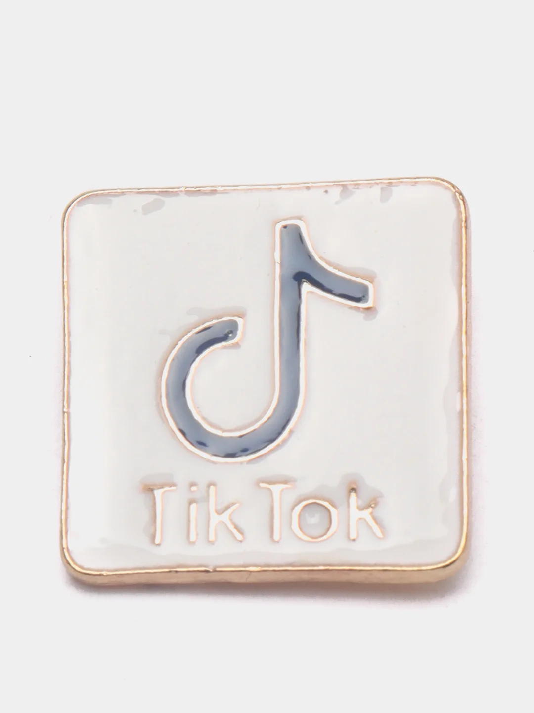 Темно-синий брошь "TikTok"
