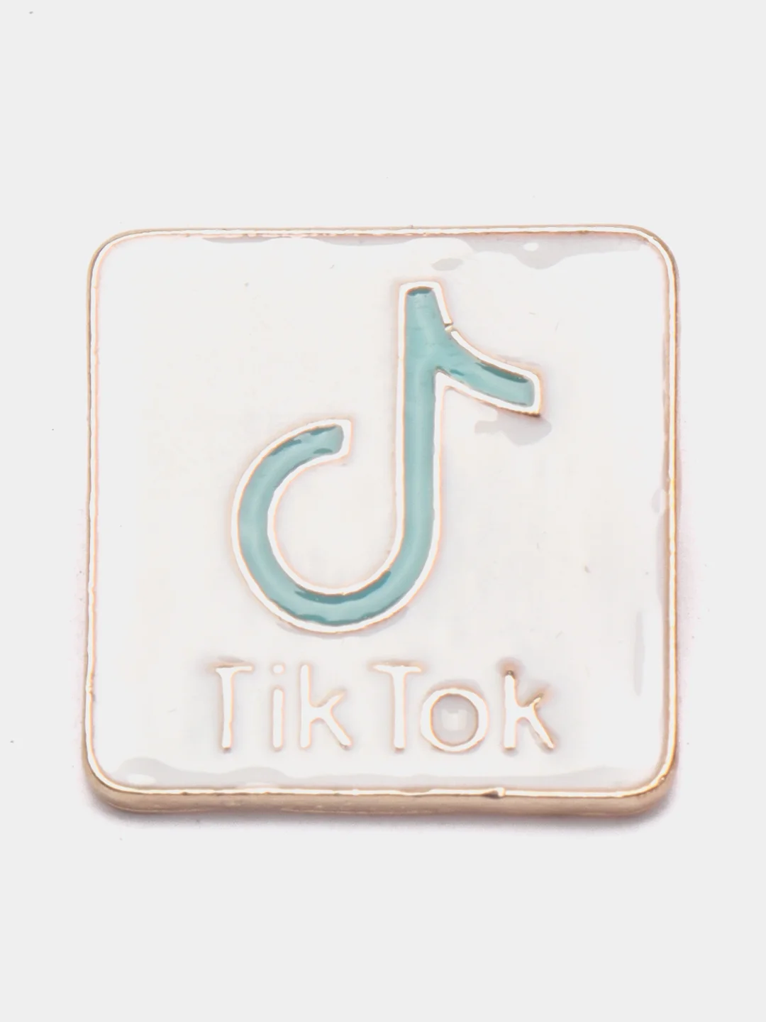 Бирюзовый брошь "TikTok"