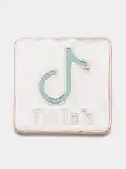 Бирюзовый брошь "TikTok"