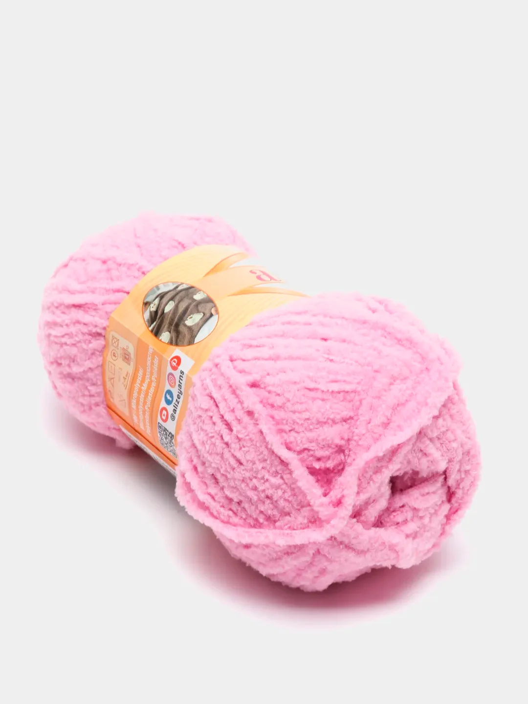 Конфетный пряжа плюшевая Alize Softy 100% Микрополиэстер 50г 115м (Ализе софти велюровая)