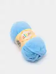 Голубой пряжа плюшевая Alize Softy 100% Микрополиэстер 50г 115м (Ализе софти велюровая)