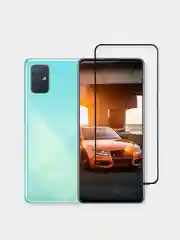 Черный защитное стекло для Samsung Galaxy A71, A72, A73 / Honor 10x lite / a71