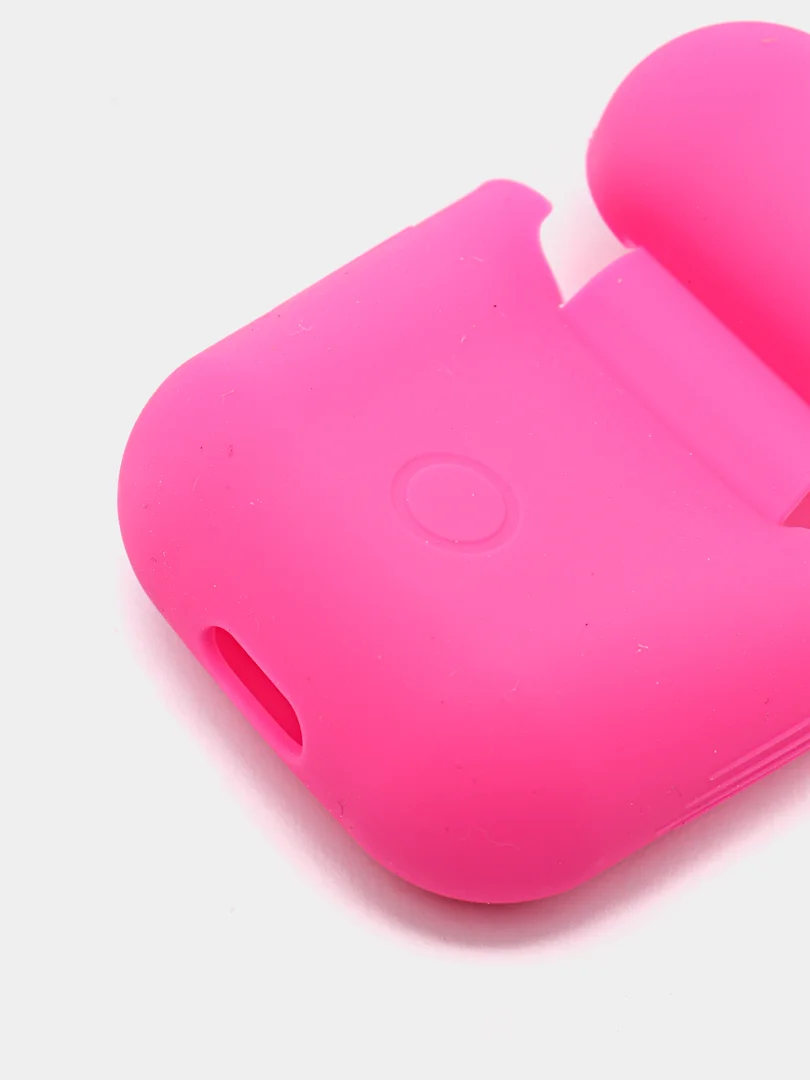 Фуксия силиконовый чехол для наушников Apple AirPods 2