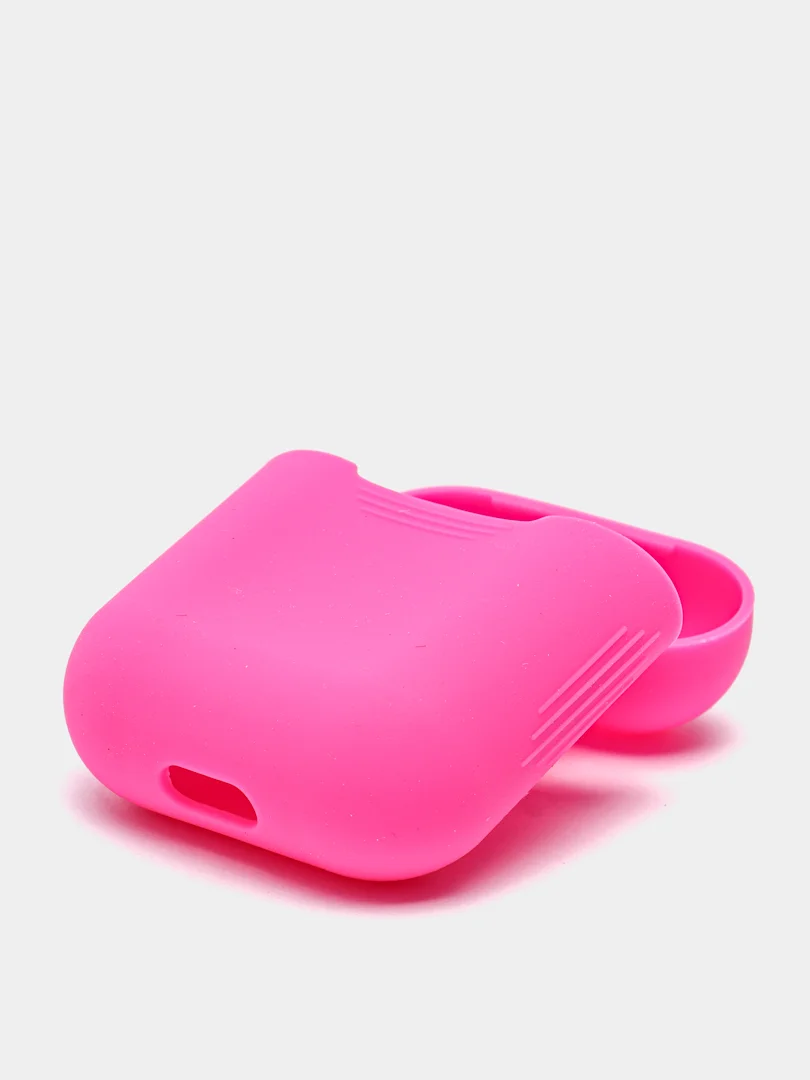 Фуксия силиконовый чехол для наушников Apple AirPods 2