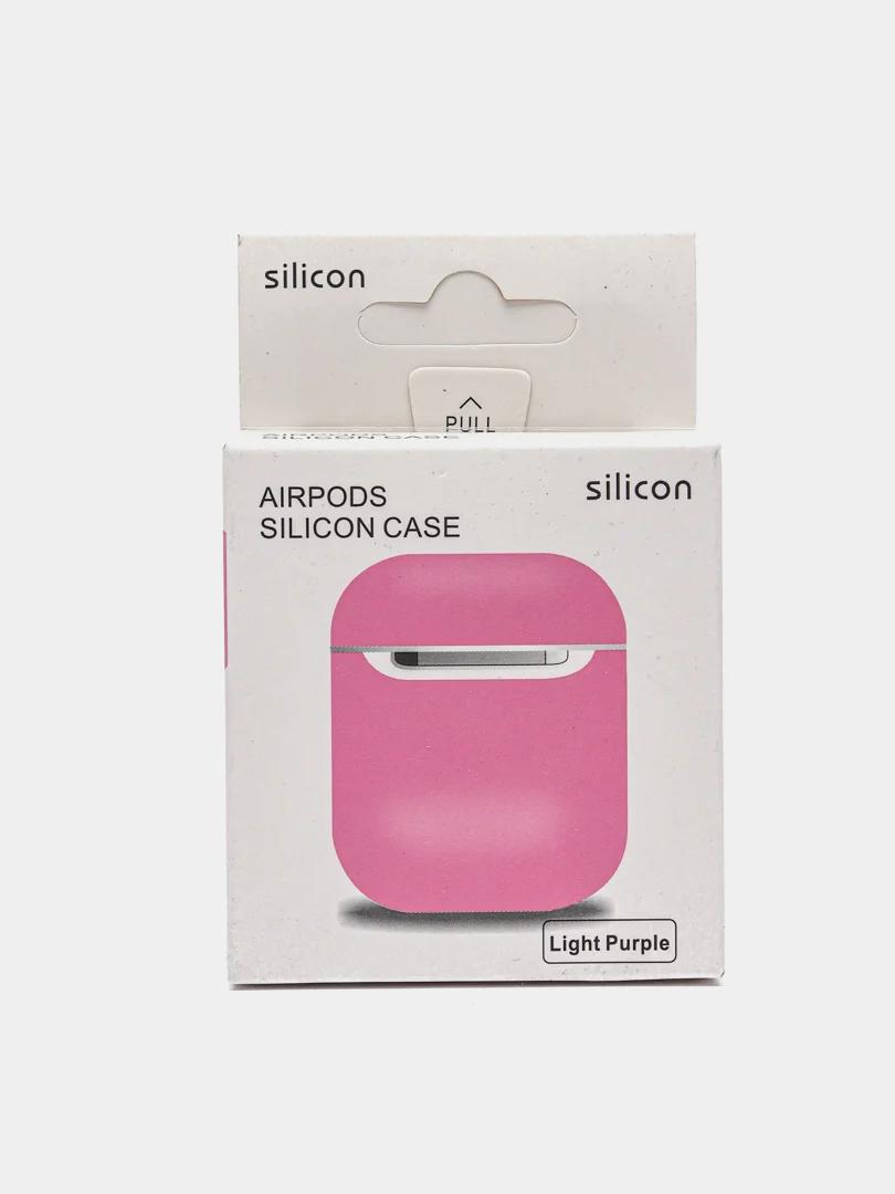 Фуксия силиконовый чехол для наушников Apple AirPods 2
