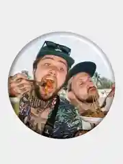 Белый набор значков "Нервы", рок- группа, музыка, значки на рюкзак, на шоппер