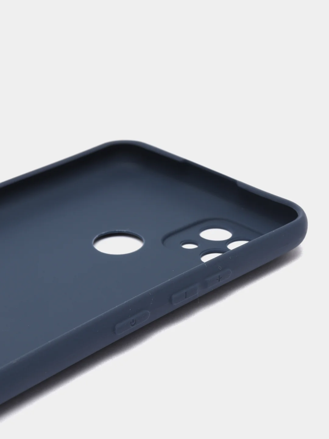 Синий матовый чехол для Realme C21, силиконовый