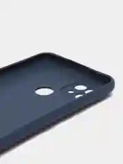 Синий матовый чехол для Realme C21, силиконовый