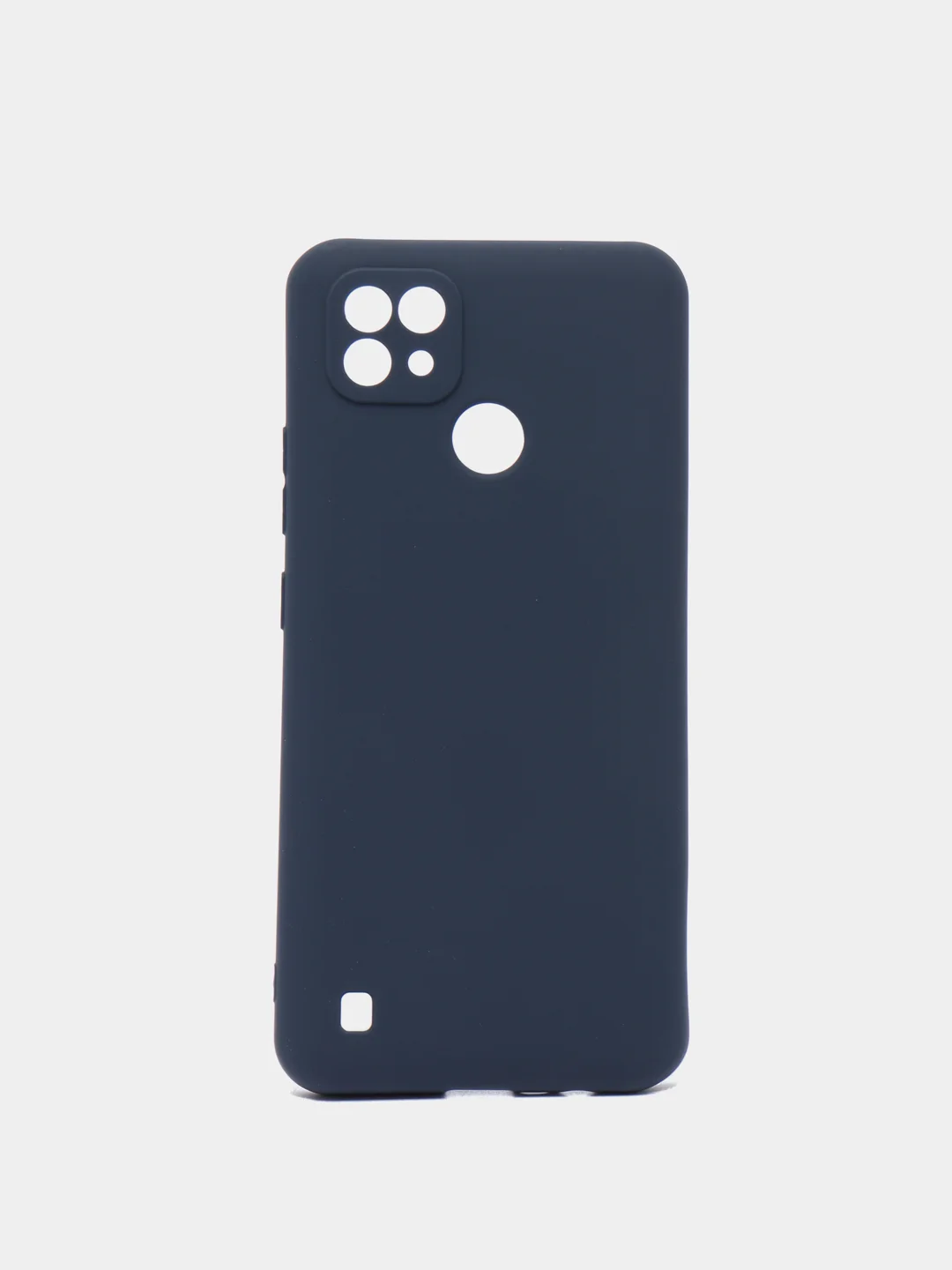 Синий матовый чехол для Realme C21, силиконовый