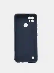 Синий матовый чехол для Realme C21, силиконовый
