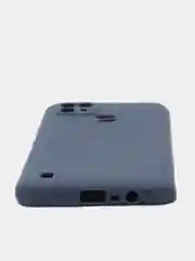Синий матовый чехол для Realme C21, силиконовый