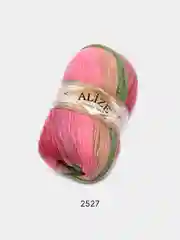 Тёмно-розовый пряжа Alize Angora Gold Batik 10% Мохер 10% Шерсть 80% Акрил 100г 550м