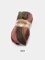Шоколадный пряжа Alize Angora Gold Batik 10% Мохер 10% Шерсть 80% Акрил 100г 550м