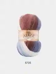 Лавандовый пряжа Alize Angora Gold Batik 10% Мохер 10% Шерсть 80% Акрил 100г 550м