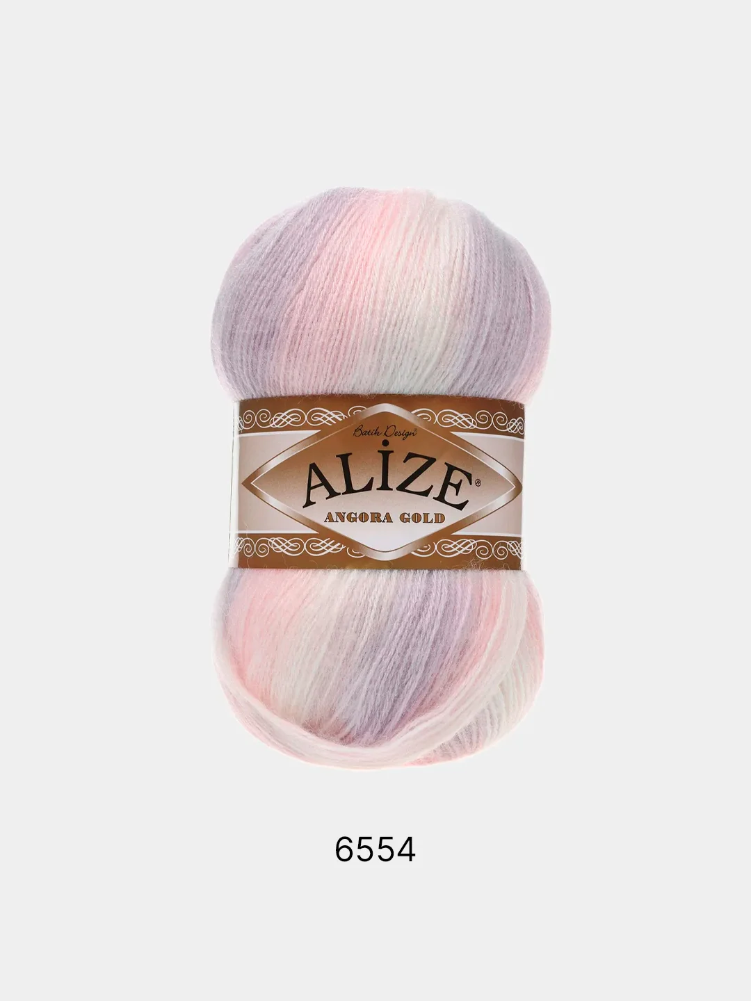 Конфетный пряжа Alize Angora Gold Batik 10% Мохер 10% Шерсть 80% Акрил 100г 550м