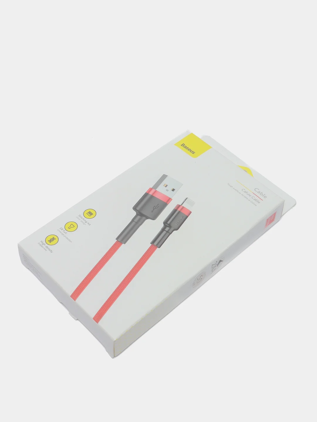 Багровый кабель Baseus Premium Cafule Cable (2.4A, USB/Lightning для Apple iPhone)