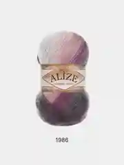 Пастельно-коралловый пряжа Alize Angora Gold Batik 10% Мохер 10% Шерсть 80% Акрил 100г 550м