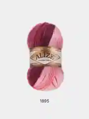 Бордовый пряжа Alize Angora Gold Batik 10% Мохер 10% Шерсть 80% Акрил 100г 550м