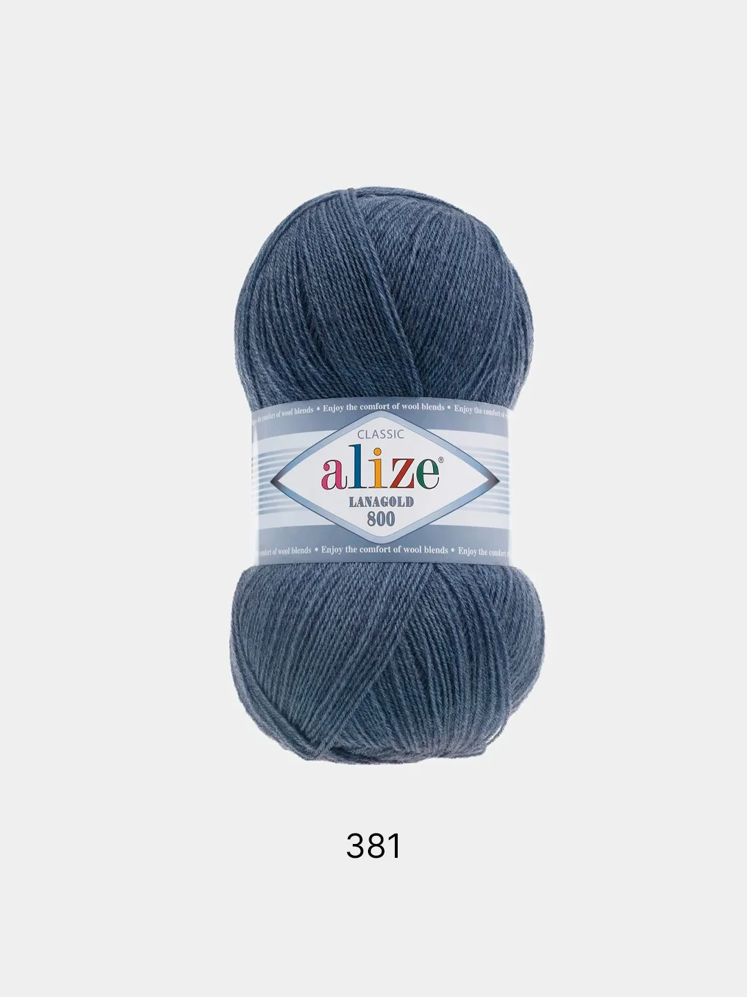 Хром пряжа Alize Lanagold 800 Акрил 51% Шерсть 49% 100г 800м