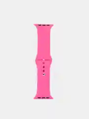 Розовый силиконовый ремешок для Apple Watch 3 4 5 6 SE на 38 42 40 44