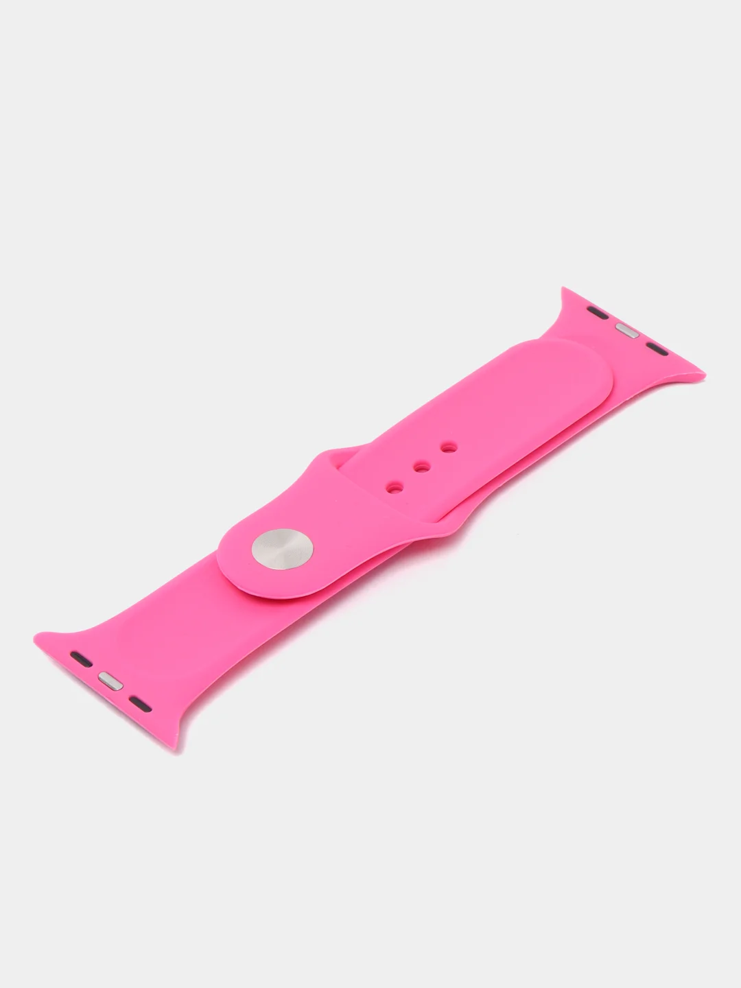 Розовый силиконовый ремешок для Apple Watch 3 4 5 6 SE на 38 42 40 44