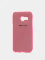 Розовый чехол джинсовый для Samsung Galaxy A3 16/A3 17/A5 18/A7 17/A7 18/A8 Plus/A9/A9S/A9 Star