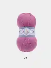 Пурпурный пряжа Alize Lanagold 800 Акрил 51% Шерсть 49% 100г 800м