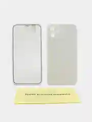 Белый чехол Apple iPhone 12, 12 Pro, 12 Pro Max на 360 градусов с защитой экрана