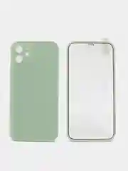 Мятный чехол Apple iPhone 12, 12 Pro, 12 Pro Max на 360 градусов с защитой экрана