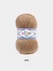 Песочный хаки пряжа Alize Lanagold 800 Акрил 51% Шерсть 49% 100г 800м