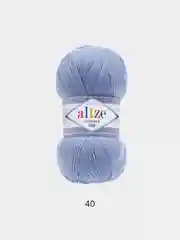 Голубой пряжа Alize Lanagold 800 Акрил 51% Шерсть 49% 100г 800м