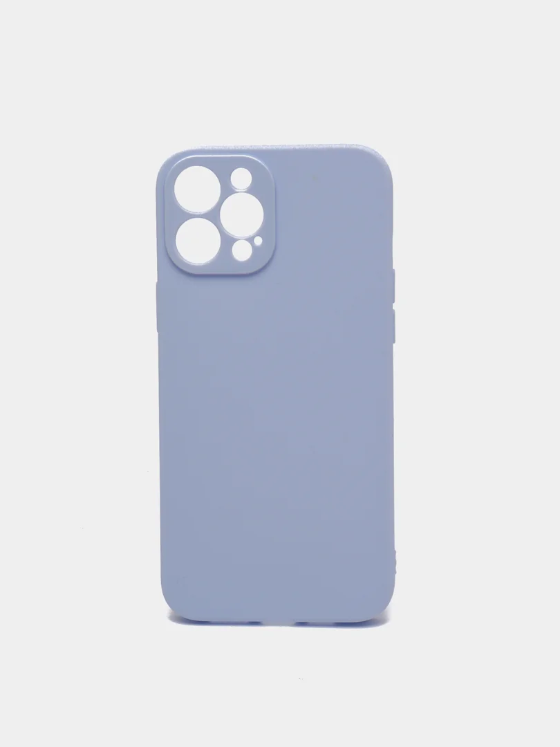 Светло-синий чехол для iPhone 12 ProMax цветной матовый