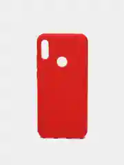 Красный чехол для Huawei Honor 8A/Y6 2019 силиконовый матовый однотонный