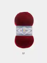 Бордовый пряжа Alize Lanagold 800 Акрил 51% Шерсть 49% 100г 800м