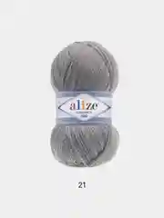 Серый пряжа Alize Lanagold 800 Акрил 51% Шерсть 49% 100г 800м