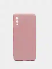 Розовый чехол Silicone Cover для Samsung Galaxy A02, силиконовый