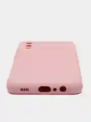 Розовый чехол Silicone Cover для Samsung Galaxy A02, силиконовый