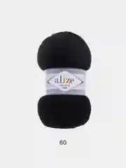 Черный пряжа Alize Lanagold 800 Акрил 51% Шерсть 49% 100г 800м