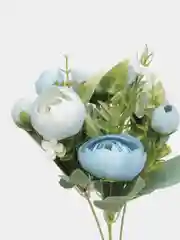 Лазурный искусственные цветы "Букет камелия"