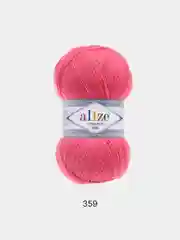 Тёмно-розовый пряжа Alize Lanagold 800 Акрил 51% Шерсть 49% 100г 800м