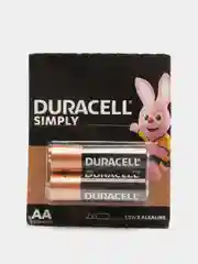 Батарейки Duracell simply alkaline, 2 вида, 2 штуки