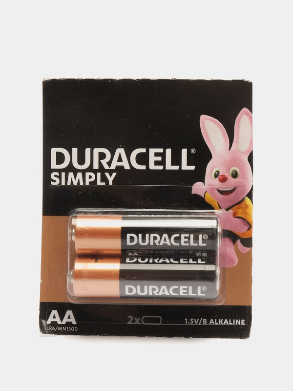 Батарейки Duracell simply alkaline, 2 вида, 2 штуки
