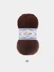 Коричневый пряжа Alize Lanagold 800 Акрил 51% Шерсть 49% 100г 800м