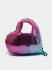 Фиолетовый шар фольгированный 18" "Сердце", градиент