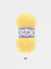 Светло-жёлтый пряжа Alize Lanagold 800 Акрил 51% Шерсть 49% 100г 800м