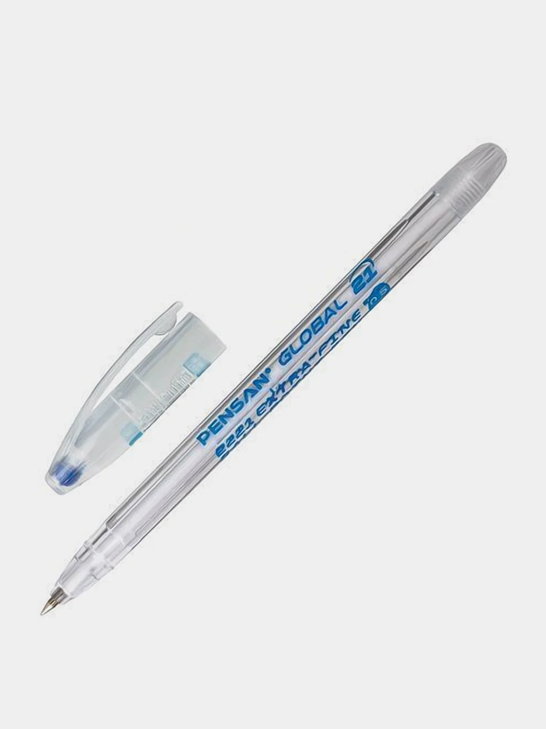 Ручка шариковая Pensan Global-21, цвет чернил синий, 12 штук, линия 0,3 мм
