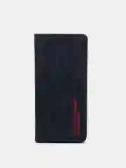 Синий чехол-книжка для Samsung A72 из нубука Super Creative