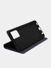 Синий чехол-книжка для Samsung A72 из нубука Super Creative