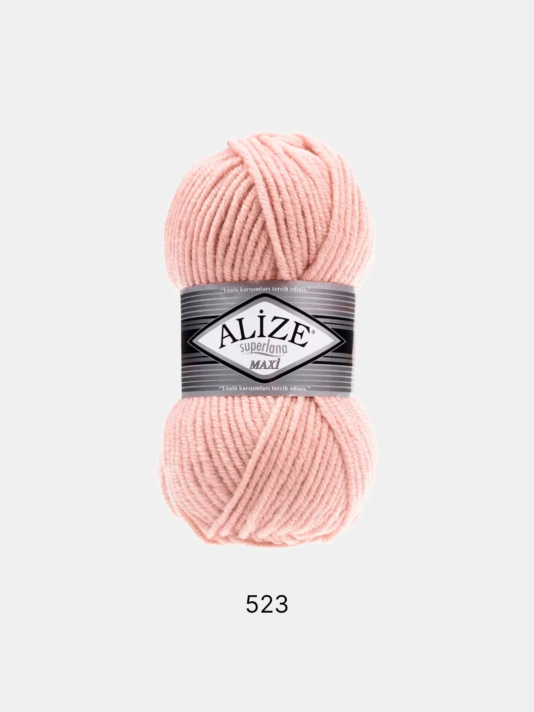 Пудровый пряжа Alize Superlana Maxi 75% Акрил 25% Шерсть 100г 100м (Часть 2)
